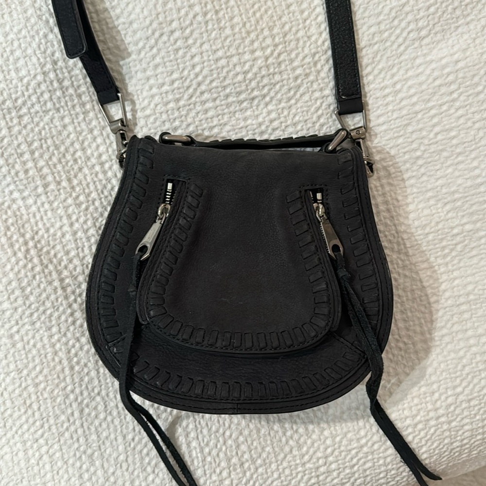 Rebecca minkoff black saddle crossbody bag